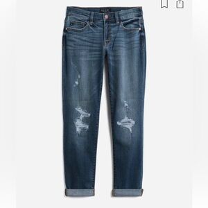 Judy blue mid rise girlfriend distressed jeans